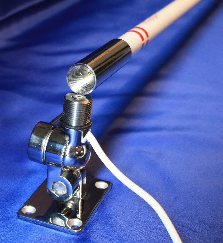 Baylyn Antenna 8' HEAVY DUTY VHF Marine Boat Kit BETTER than Shakespeare!