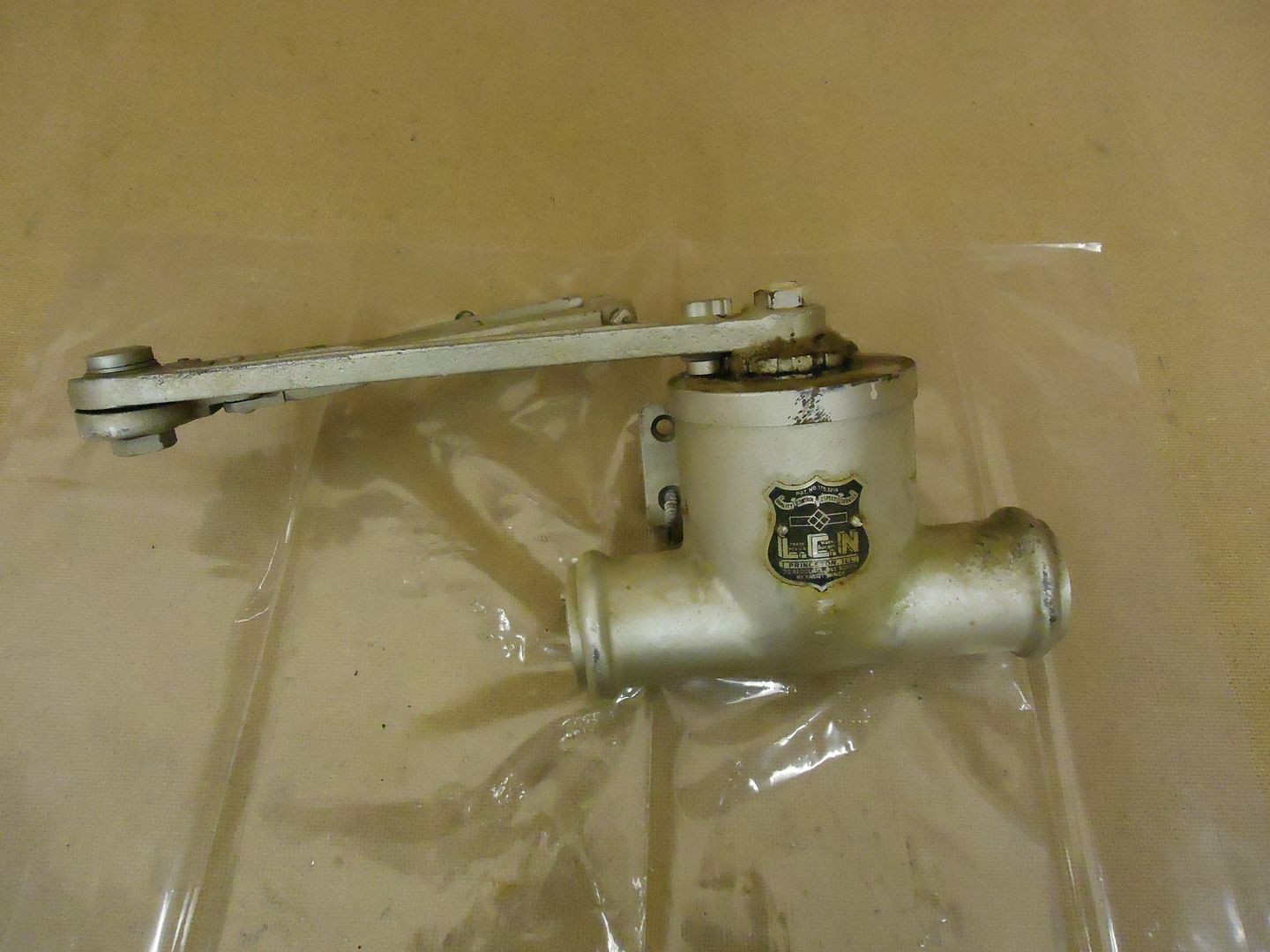 LCN Door Closer Silver Gray Vintage Metal