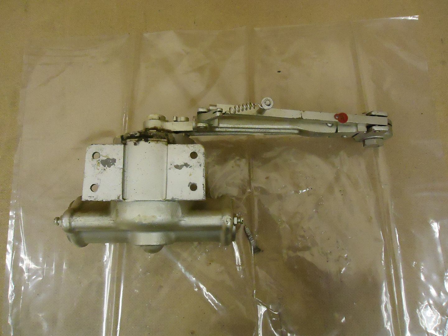 LCN Door Closer Silver Gray Vintage Metal