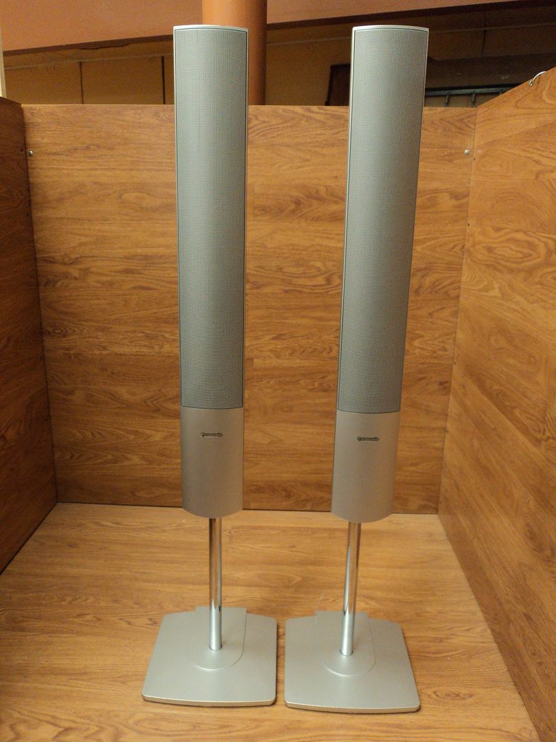 Panasonic Tower Speaker System Silver/Gray Lot of 2 SBFS930 eBay