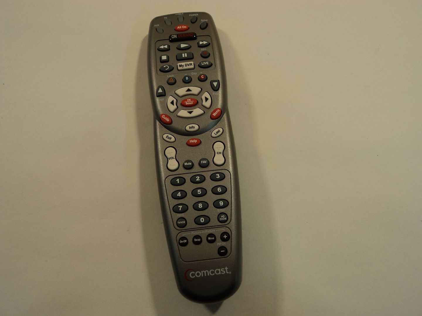 Comcast Remote Control Cable Box Gray RC1475507/02B | eBay