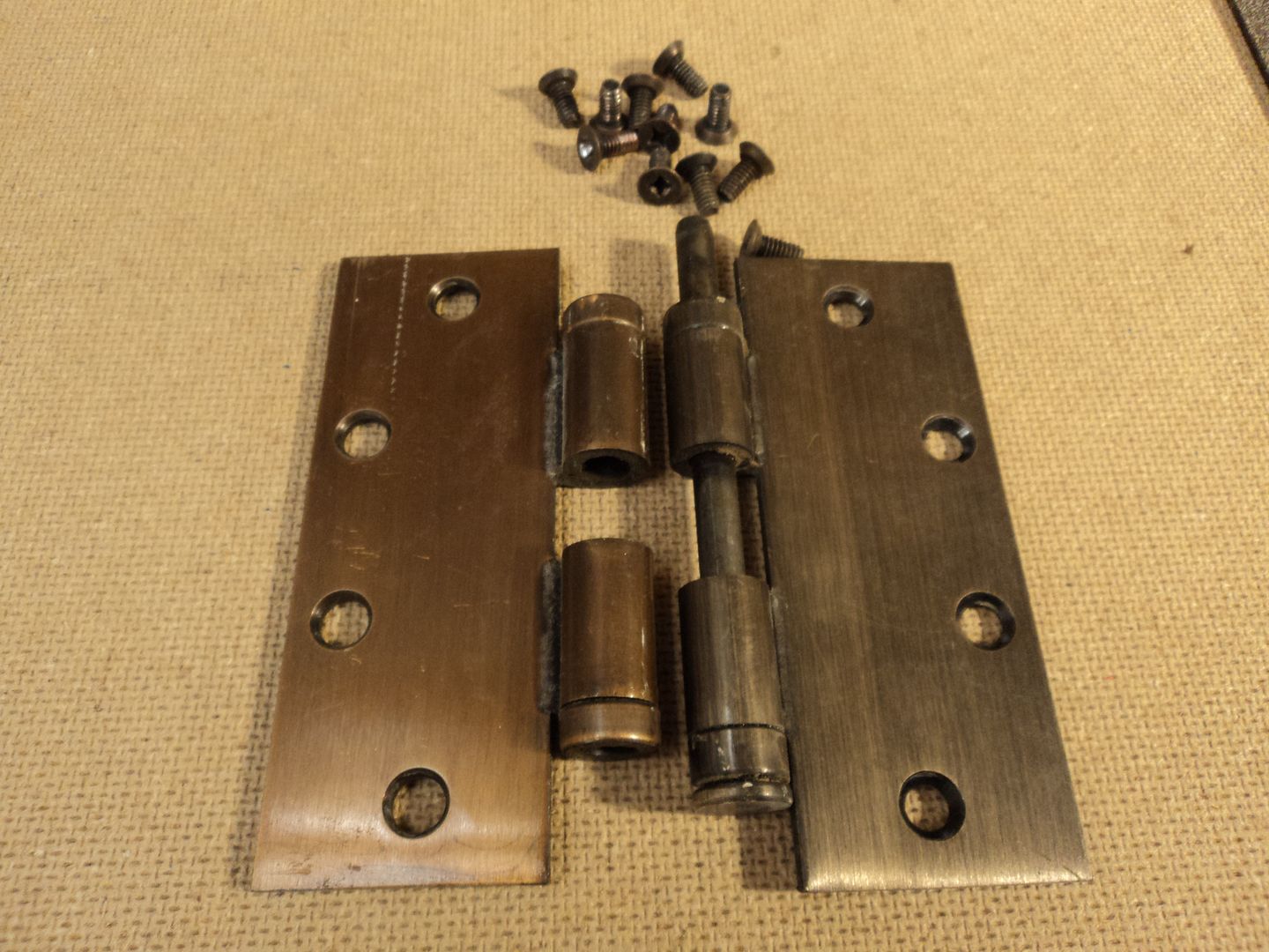 Heavy Duty Hinges 1 7/8in W x 5in L Antique Brass/Copper Finish Metal