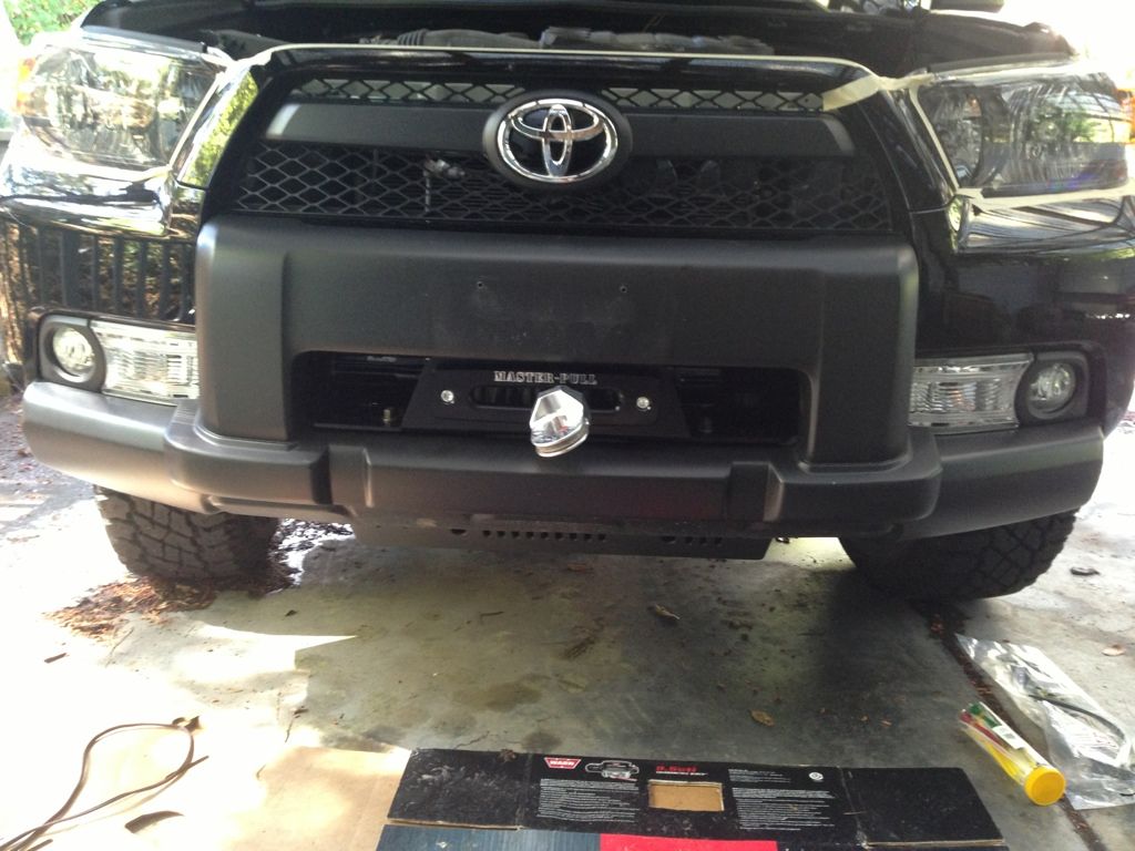 Budbuilt Hidden Winch Mount Warn 9.5 cti Intall Help Toyota 4Runner