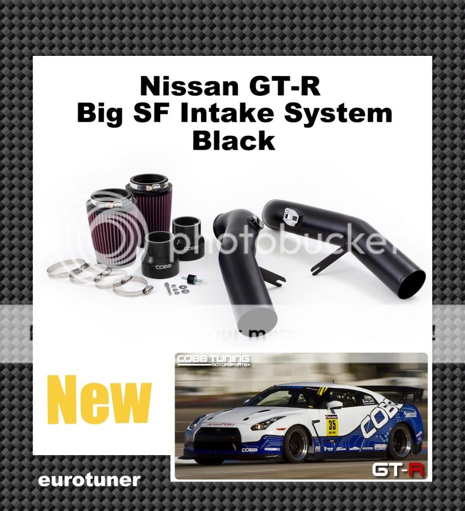 Cobb Tuning 2009 2014 Nissan GT R R35 Big SF Intake System Black