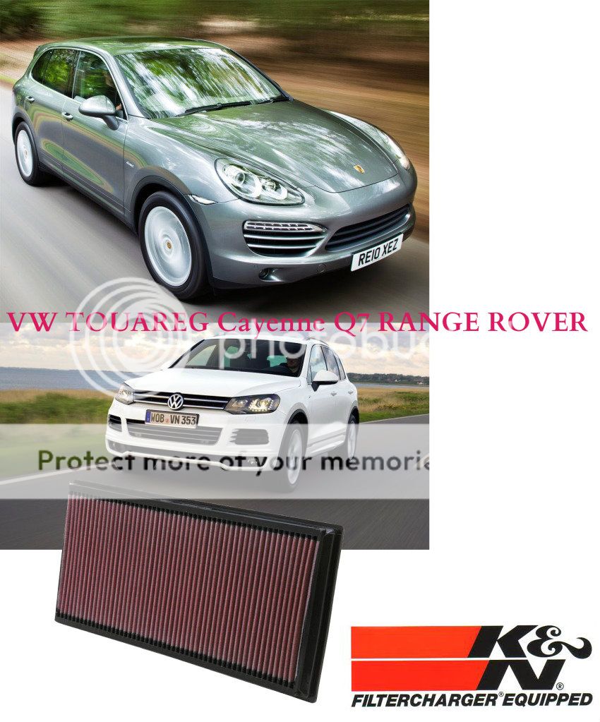 VW Touareg Porsche Cayenne Range Rover K N High Flow Air Filter 33 2857