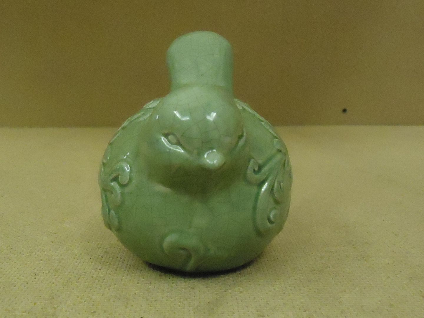 TII Collections Bird Figurine Green Porcelain